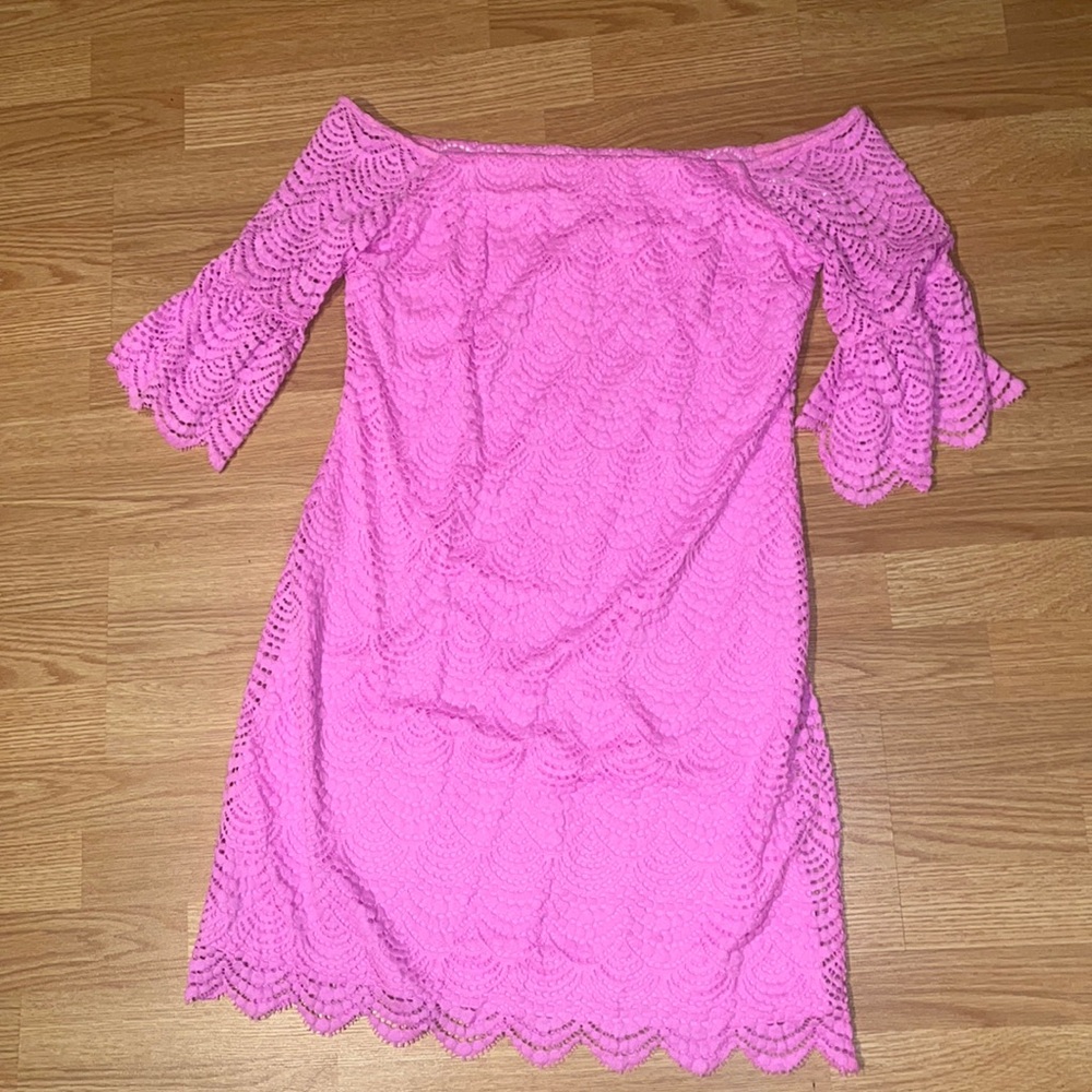 Lilly Pulitzer off the shoulder dress, new with tags size L